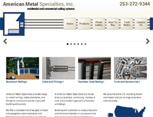 Tablet Screenshot of cablerailings.com